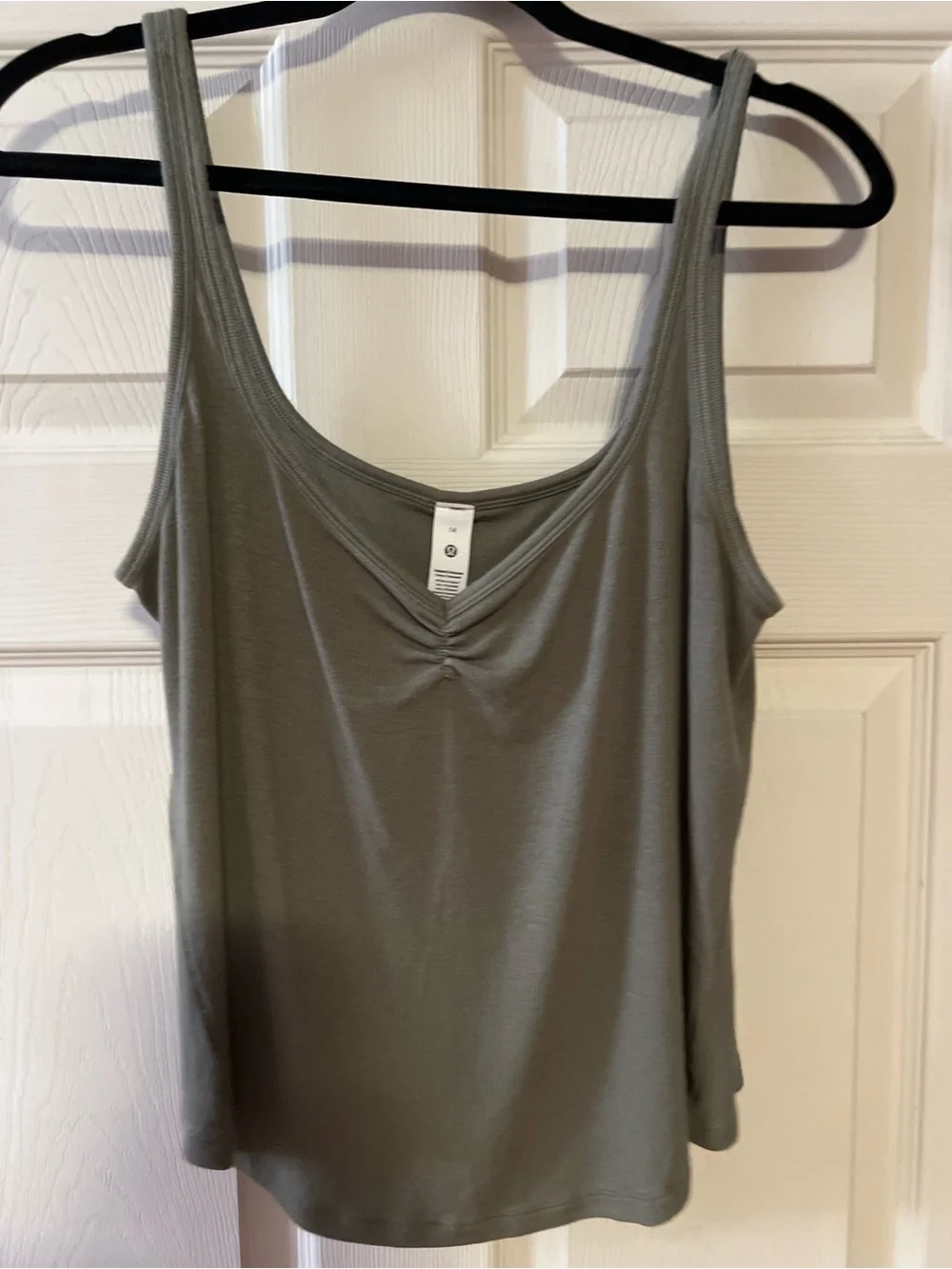 #164 Lululemon Soft Ribbed Scoop Neck Tank Olive Sage Size 14 EUC